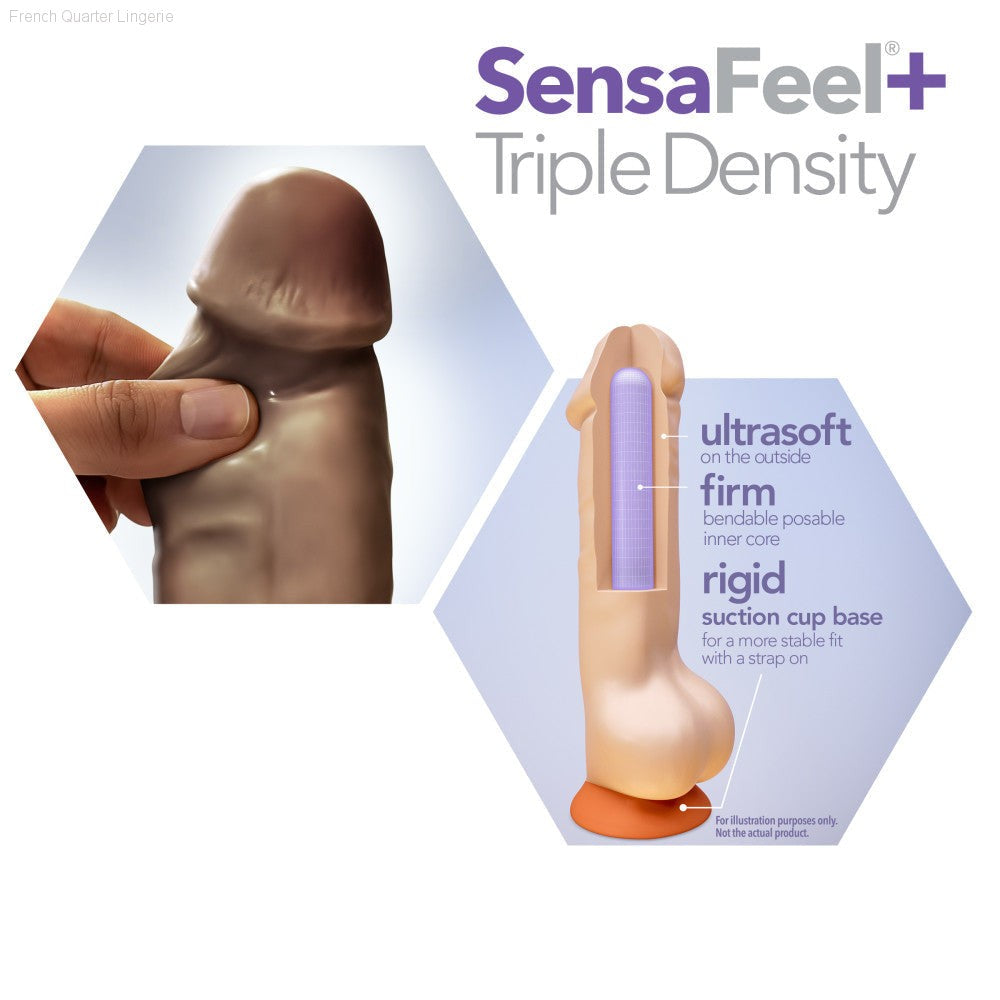 Dr. Skin Plus By Blush® | Realistic 7-Inch Long Soft Yet Erect & Posable Dildo With Balls & Suction Cup Base-French Quarter Lingerie Dr. Skin Plus By Blush® | Realistic 7-Inch Long Soft Yet Erect & Posable Dildo With Balls & Suction Cup Base-French Quarter Lingerie