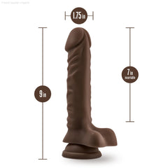 Dr. Skin Plus By Blush® | Realistic 9-Inch Long Soft Yet Erect & Posable Dildo With Balls & Suction Cup Base-French Quarter Lingerie Dr. Skin Plus By Blush® | Realistic 9-Inch Long Soft Yet Erect & Posable Dildo With Balls & Suction Cup Base-French Quarter Lingerie