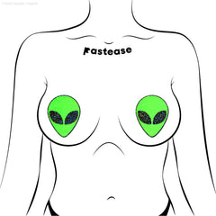 Alien: Glow-In-The-Dark With Glittering Eyes Nipple Pasties Alien: Glow-In-The-Dark With Glittering Eyes Nipple Pasties