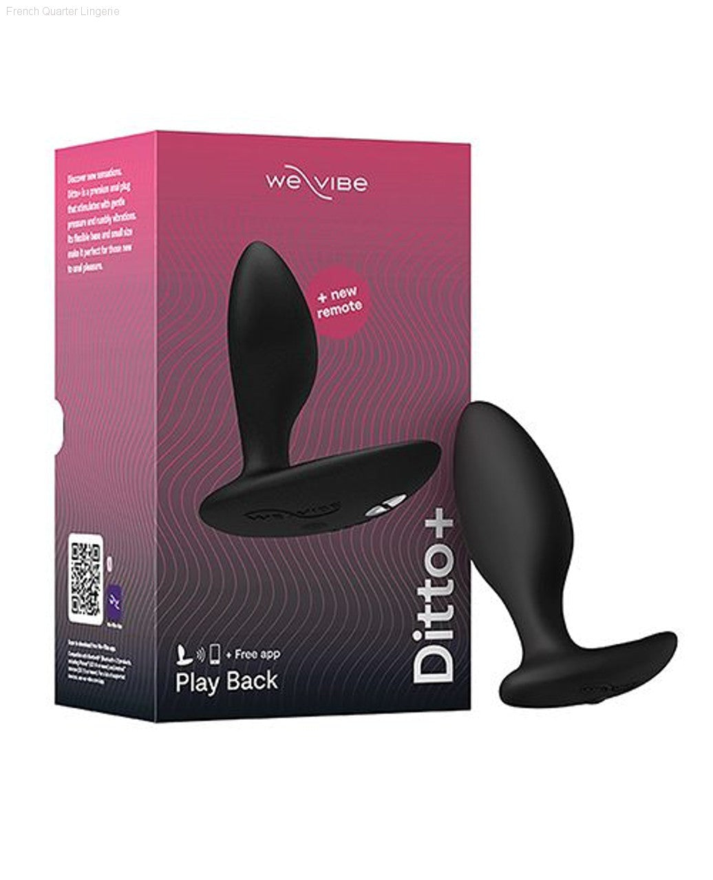 Ditto+ Vibrating Bluetooth Anal Plug-French Quarter Lingerie Ditto+ Vibrating Bluetooth Anal Plug-French Quarter Lingerie