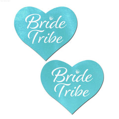 Blue 'Bride Tribe' Heart Nipple Pasties by PasteaseĀ®-French Quarter Lingerie Blue 'Bride Tribe' Heart Nipple Pasties by PasteaseĀ®-French Quarter Lingerie