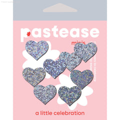 Body Minis: 10 Mini Pink Holographic Hearts Nipple & Body Pasties By Pastease® Body Minis: 10 Mini Pink Holographic Hearts Nipple & Body Pasties By Pastease®