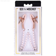 Peaches ‘n CreaMe Pearl Nipple Clamps Peaches ‘n CreaMe Pearl Nipple Clamps
