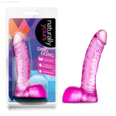 Naturally Yours By Blush® | Ding Dong Realistic Clear 5.5-Inch Long Dildo With Balls Naturally Yours By Blush® | Ding Dong Realistic Clear 5.5-Inch Long Dildo With Balls