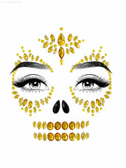 Sugar Skull Adhesive Face Jewels Sticker Sugar Skull Adhesive Face Jewels Sticker