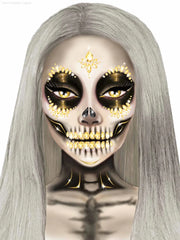 Sugar Skull Adhesive Face Jewels Sticker Sugar Skull Adhesive Face Jewels Sticker