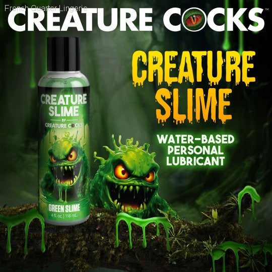 Green Creature Slime Water-Based Lubricant-French Quarter Lingerie Green Creature Slime Water-Based Lubricant-French Quarter Lingerie