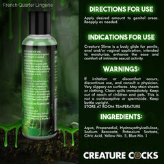 Green Creature Slime Water-Based Lubricant-French Quarter Lingerie Green Creature Slime Water-Based Lubricant-French Quarter Lingerie