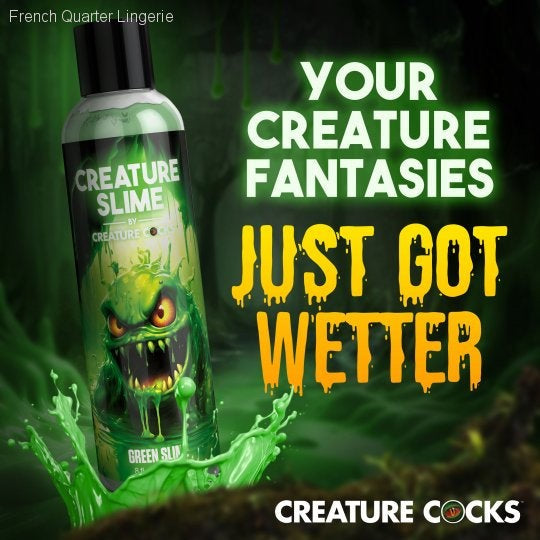 Green Creature Slime Water-Based Lubricant-French Quarter Lingerie Green Creature Slime Water-Based Lubricant-French Quarter Lingerie