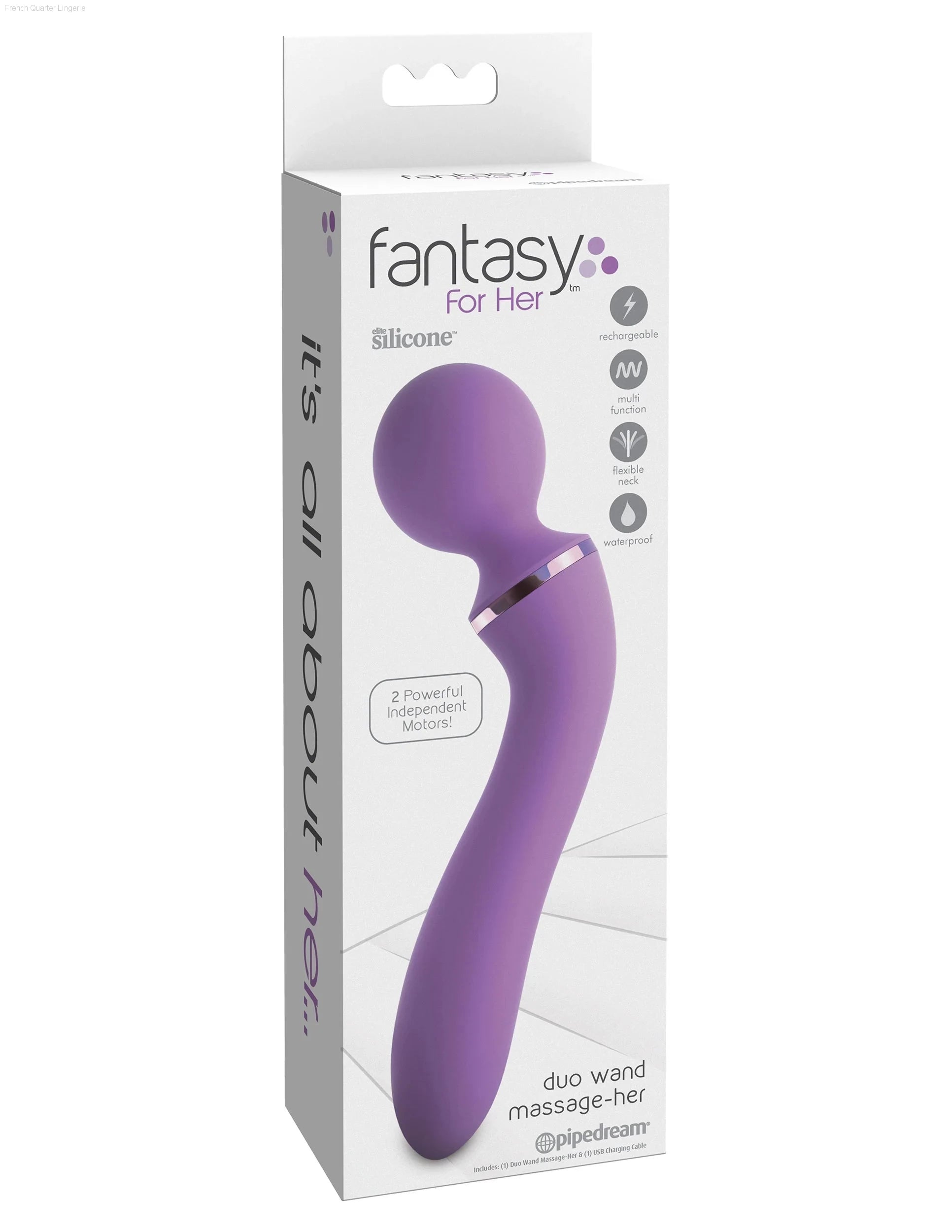 Fantasy For Her - Duo Wand Massage-Her-French Quarter Lingerie Fantasy For Her - Duo Wand Massage-Her-French Quarter Lingerie