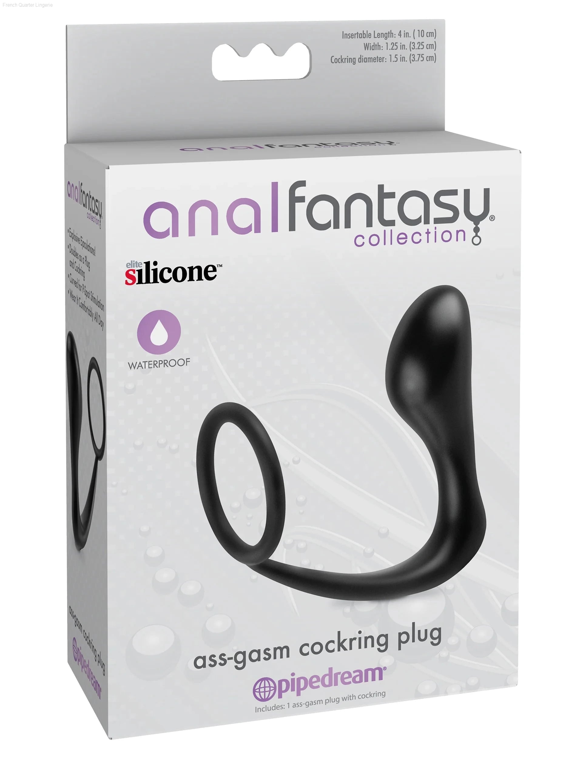 Anal Fantasy Collection - Ass-Gasm® Cockring Plug-French Quarter Lingerie Anal Fantasy Collection - Ass-Gasm® Cockring Plug-French Quarter Lingerie