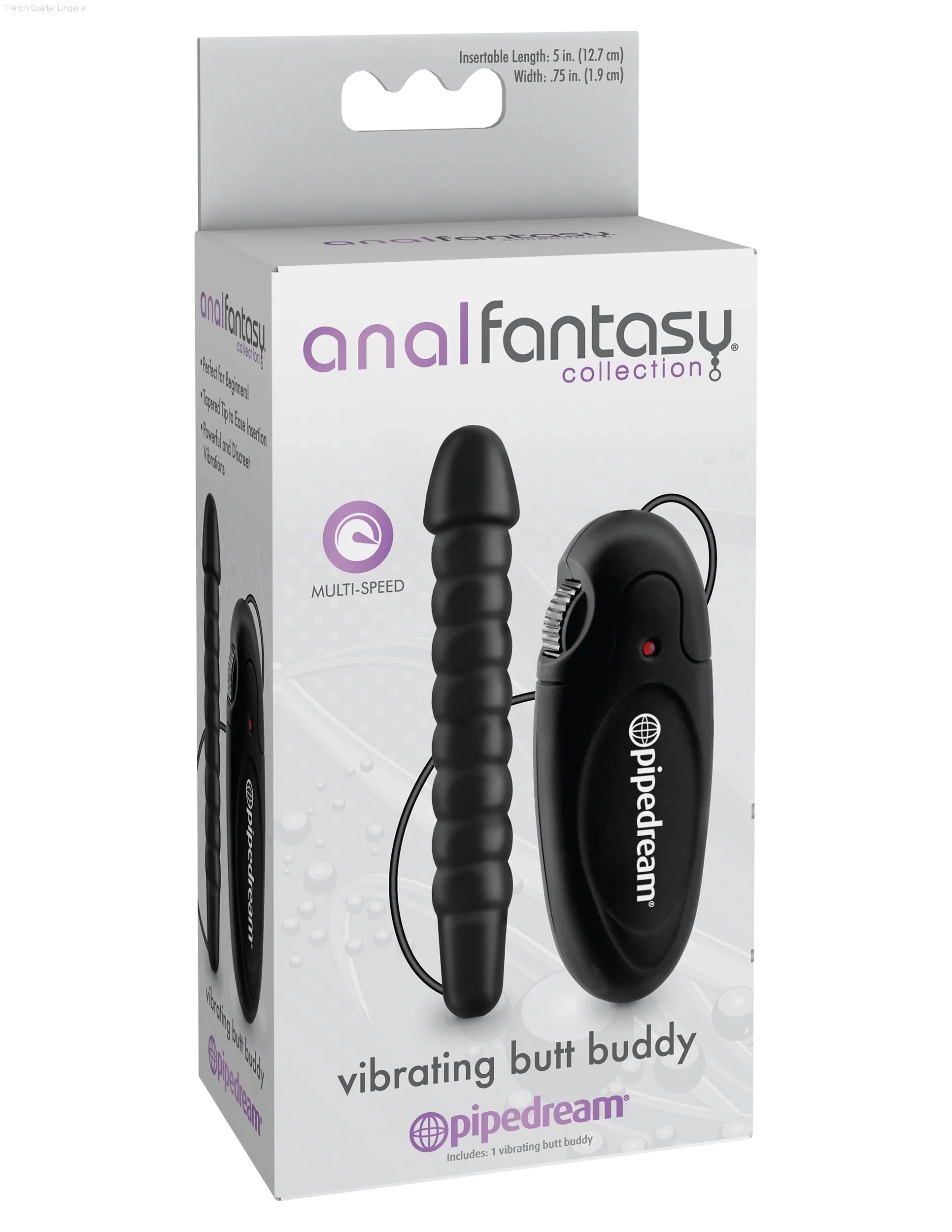 Anal Fantasy Collection - Vibrating Butt Buddy-French Quarter Lingerie Anal Fantasy Collection - Vibrating Butt Buddy-French Quarter Lingerie