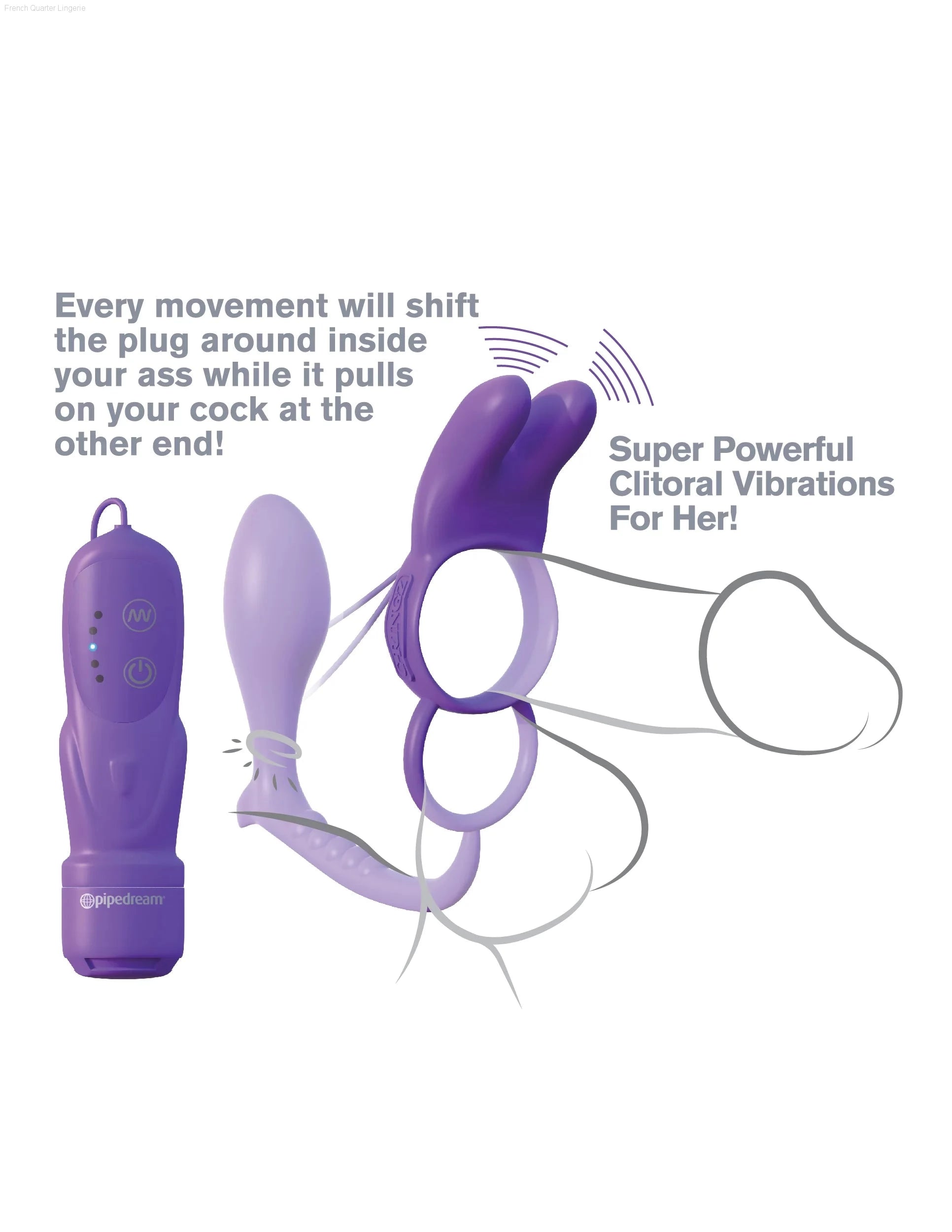 Fantasy C-Ringz - Ass-Gasm® Vibrating Rabbit-French Quarter Lingerie Fantasy C-Ringz - Ass-Gasm® Vibrating Rabbit-French Quarter Lingerie