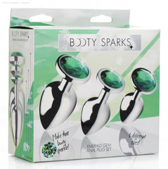 Emerald Gem Anal Plug Set-French Quarter Lingerie Emerald Gem Anal Plug Set-French Quarter Lingerie