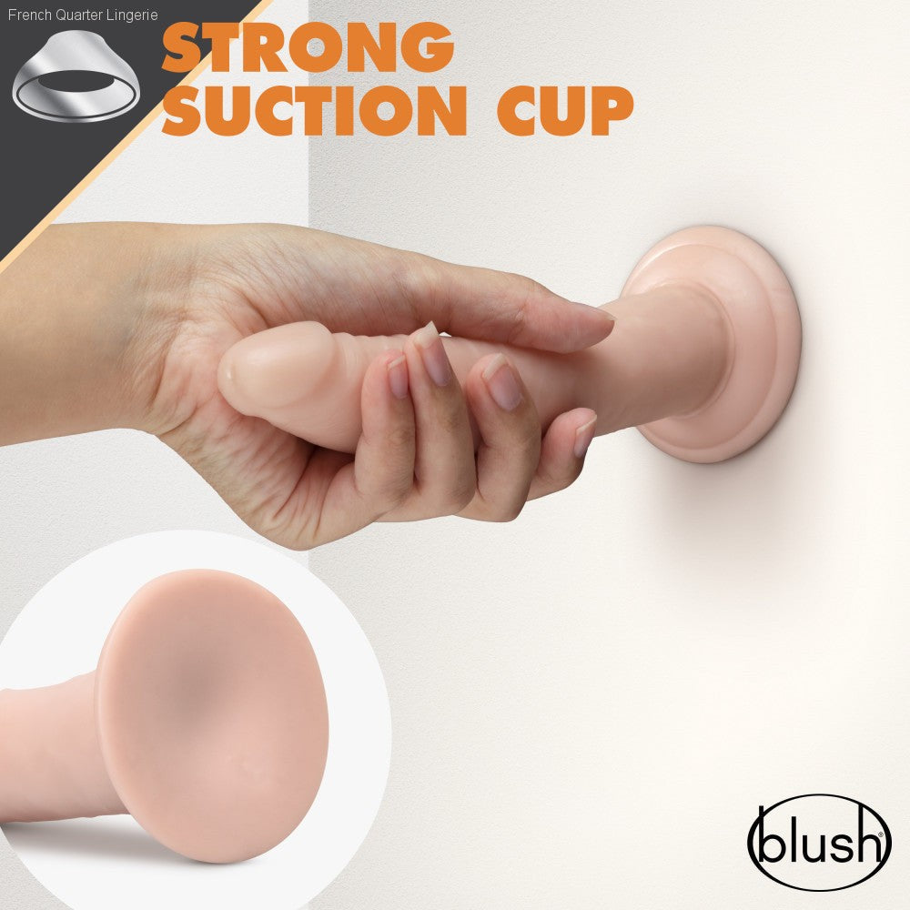 Dr. Skin Glide By Blush® | Realistic 7.5-Inch Long Self-Lubricating Dildo With Suction Cup Base-French Quarter Lingerie Dr. Skin Glide By Blush® | Realistic 7.5-Inch Long Self-Lubricating Dildo With Suction Cup Base-French Quarter Lingerie