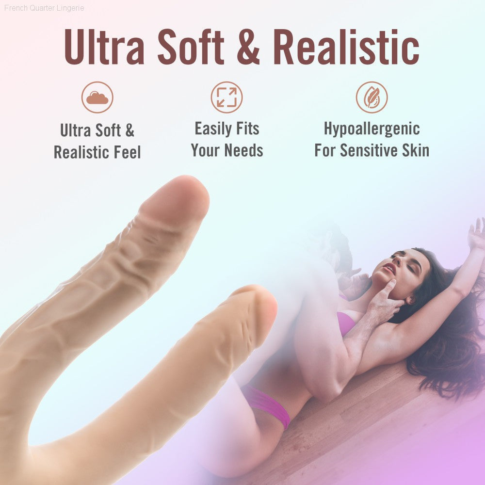 Dr. Skin Plus | 16.5 Inch Double Dong – Extra Long Double-Ended Dildo With A Realistic Posable Shaft-French Quarter Lingerie Dr. Skin Plus | 16.5 Inch Double Dong – Extra Long Double-Ended Dildo With A Realistic Posable Shaft-French Quarter Lingerie