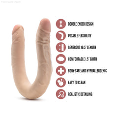 Dr. Skin Plus | 16.5 Inch Double Dong – Extra Long Double-Ended Dildo With A Realistic Posable Shaft-French Quarter Lingerie Dr. Skin Plus | 16.5 Inch Double Dong – Extra Long Double-Ended Dildo With A Realistic Posable Shaft-French Quarter Lingerie