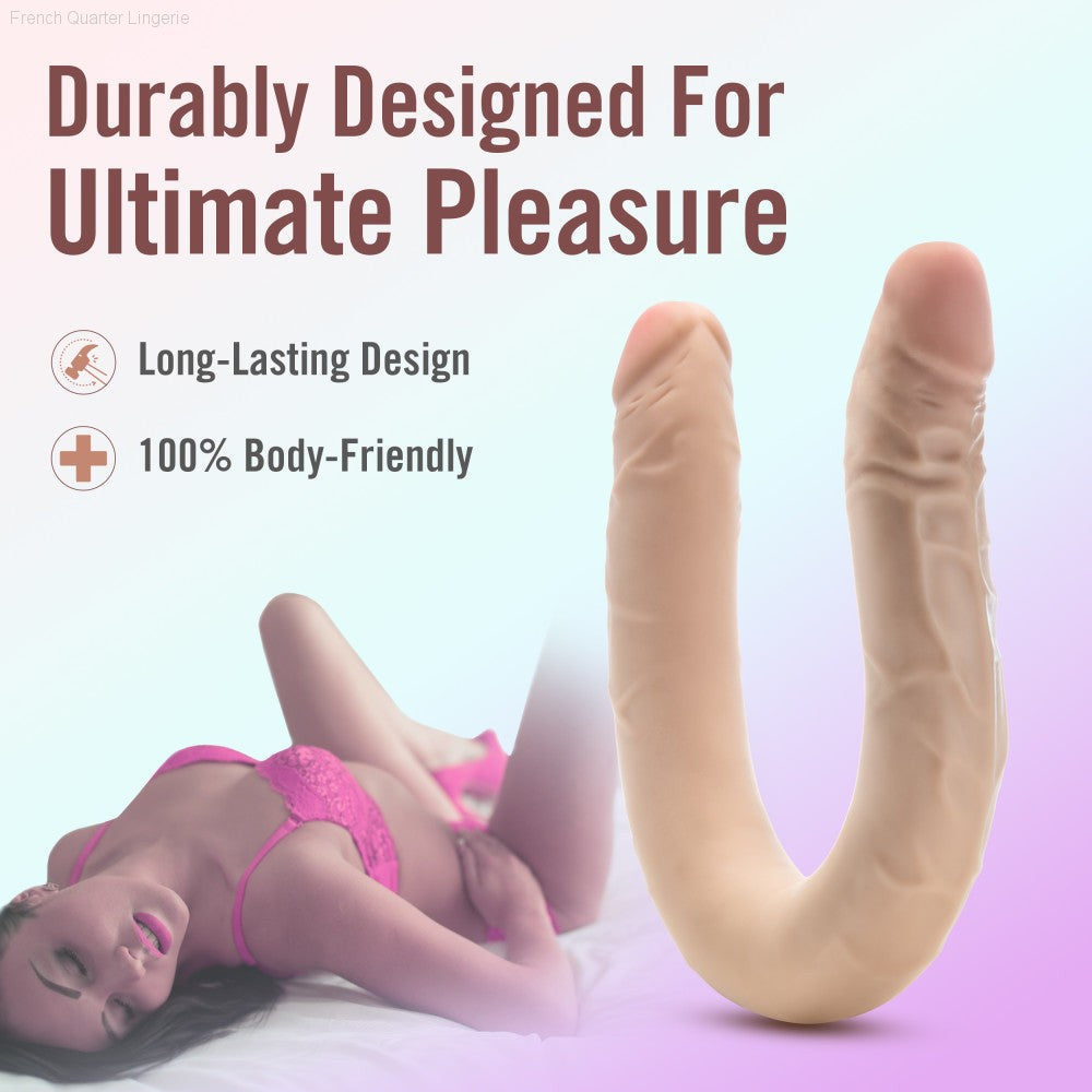 Dr. Skin Plus | 16.5 Inch Double Dong – Extra Long Double-Ended Dildo With A Realistic Posable Shaft-French Quarter Lingerie Dr. Skin Plus | 16.5 Inch Double Dong – Extra Long Double-Ended Dildo With A Realistic Posable Shaft-French Quarter Lingerie