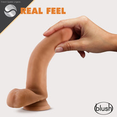 Dr. Skin Glide By Blush® | Realistic 7-Inch Long Self-Lubricating Dildo With Balls & Suction Cup Base-French Quarter Lingerie Dr. Skin Glide By Blush® | Realistic 7-Inch Long Self-Lubricating Dildo With Balls & Suction Cup Base-French Quarter Lingerie
