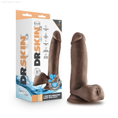 Dr. Skin Glide By Blush® | Realistic 7-Inch Long Self-Lubricating Dildo With Balls & Suction Cup Base-French Quarter Lingerie Dr. Skin Glide By Blush® | Realistic 7-Inch Long Self-Lubricating Dildo With Balls & Suction Cup Base-French Quarter Lingerie