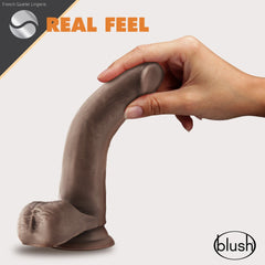 Dr. Skin Glide By Blush® | Realistic 7-Inch Long Self-Lubricating Dildo With Balls & Suction Cup Base-French Quarter Lingerie Dr. Skin Glide By Blush® | Realistic 7-Inch Long Self-Lubricating Dildo With Balls & Suction Cup Base-French Quarter Lingerie