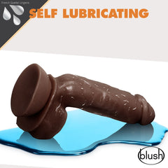 Dr. Skin Glide By Blush® | Realistic 8.5-Inch Long Self-Lubricating Dildo With Balls & Suction Cup Base-French Quarter Lingerie Dr. Skin Glide By Blush® | Realistic 8.5-Inch Long Self-Lubricating Dildo With Balls & Suction Cup Base-French Quarter Lingerie
