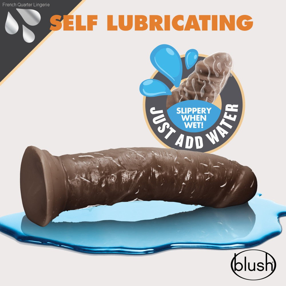 Dr. Skin Glide By Blush® | Realistic 8-Inch Long Self-Lubricating Dildo With Suction Cup Base-French Quarter Lingerie Dr. Skin Glide By Blush® | Realistic 8-Inch Long Self-Lubricating Dildo With Suction Cup Base-French Quarter Lingerie