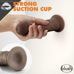 Dr. Skin Glide By Blush® | Realistic 8-Inch Long Self-Lubricating Dildo With Suction Cup Base-French Quarter Lingerie Dr. Skin Glide By Blush® | Realistic 8-Inch Long Self-Lubricating Dildo With Suction Cup Base-French Quarter Lingerie