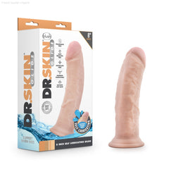 Dr. Skin Glide By Blush® | Realistic 8-Inch Long Self-Lubricating Dildo With Suction Cup Base-French Quarter Lingerie Dr. Skin Glide By Blush® | Realistic 8-Inch Long Self-Lubricating Dildo With Suction Cup Base-French Quarter Lingerie