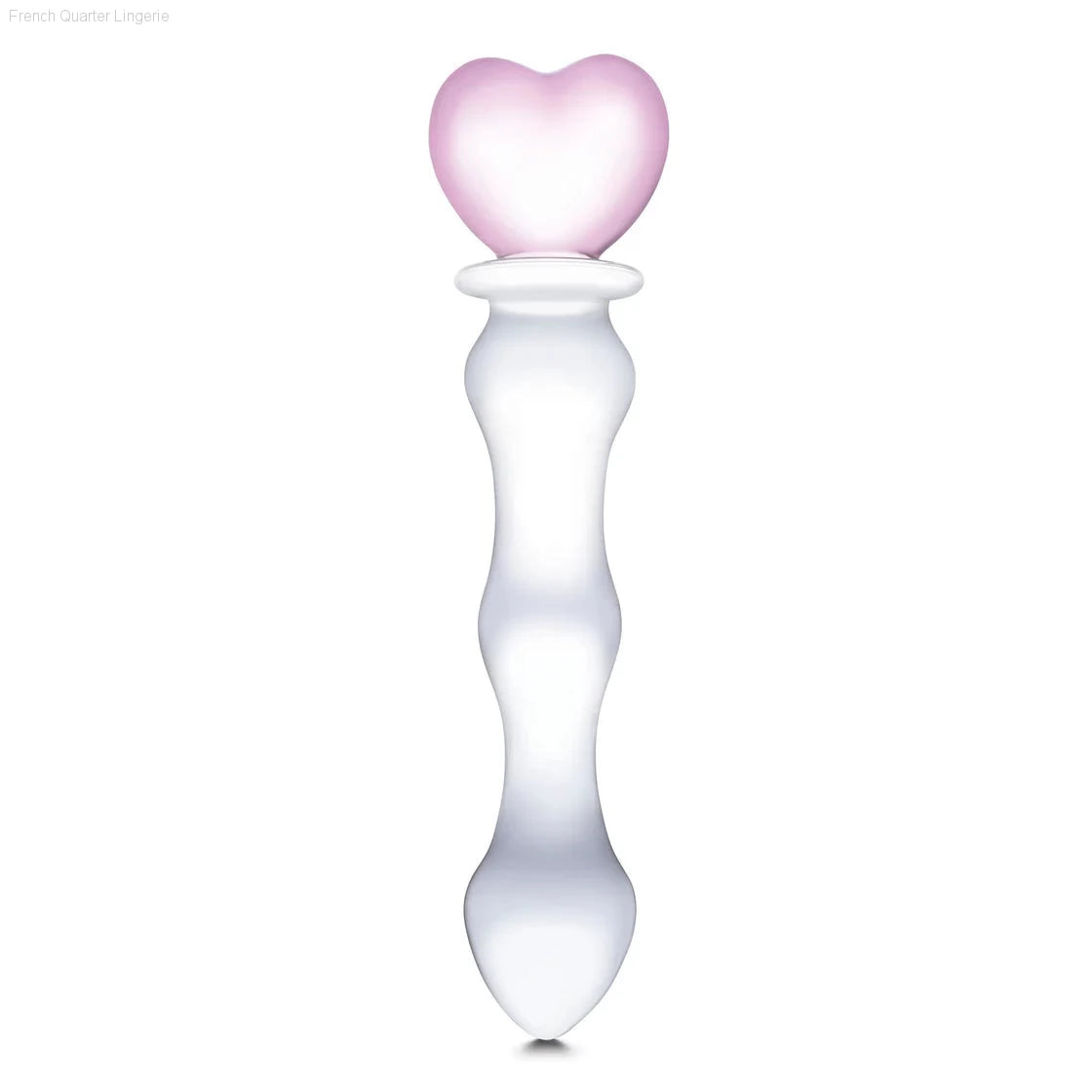 Glas 8 inch Sweetheart Glass Dildo-French Quarter Lingerie Glas 8 inch Sweetheart Glass Dildo-French Quarter Lingerie