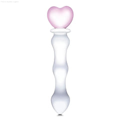 Glas 8 inch Sweetheart Glass Dildo-French Quarter Lingerie Glas 8 inch Sweetheart Glass Dildo-French Quarter Lingerie
