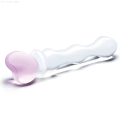 Glas 8 inch Sweetheart Glass Dildo-French Quarter Lingerie Glas 8 inch Sweetheart Glass Dildo-French Quarter Lingerie