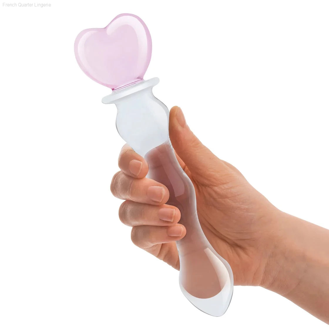 Glas 8 inch Sweetheart Glass Dildo-French Quarter Lingerie Glas 8 inch Sweetheart Glass Dildo-French Quarter Lingerie