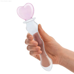 Glas 8 inch Sweetheart Glass Dildo-French Quarter Lingerie Glas 8 inch Sweetheart Glass Dildo-French Quarter Lingerie