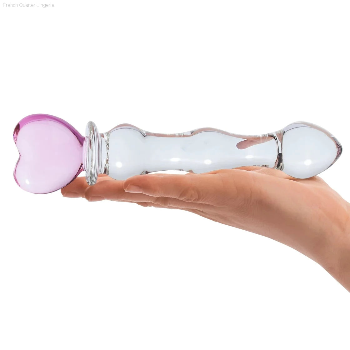 Glas 8 inch Sweetheart Glass Dildo-French Quarter Lingerie Glas 8 inch Sweetheart Glass Dildo-French Quarter Lingerie