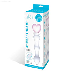 Glas 8 inch Sweetheart Glass Dildo-French Quarter Lingerie Glas 8 inch Sweetheart Glass Dildo-French Quarter Lingerie