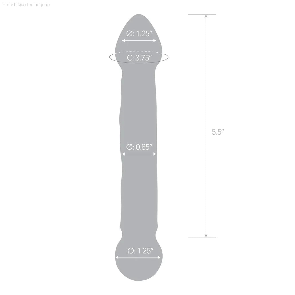 6.5" Textured Double Sided Blue Dildo-French Quarter Lingerie 6.5" Textured Double Sided Blue Dildo-French Quarter Lingerie