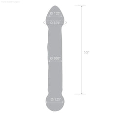 6.5" Textured Double Sided Blue Dildo-French Quarter Lingerie 6.5" Textured Double Sided Blue Dildo-French Quarter Lingerie