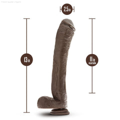 Dr. Skin By Blush® | Mr. Ed Realistic 13-Inch Long Dildo With Balls & Suction Cup Base-French Quarter Lingerie Dr. Skin By Blush® | Mr. Ed Realistic 13-Inch Long Dildo With Balls & Suction Cup Base-French Quarter Lingerie