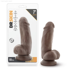 Dr. Skin By Blush® | Mr. Smith Realistic 7-Inch Long Dildo With Balls & Suction Cup Base-French Quarter Lingerie Dr. Skin By Blush® | Mr. Smith Realistic 7-Inch Long Dildo With Balls & Suction Cup Base-French Quarter Lingerie