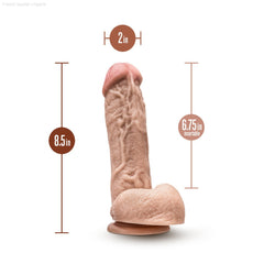 Dr. Skin By Blush® | Mr. D 8.5 Inch Long Dildo with Suction Cup & Balls-French Quarter Lingerie Dr. Skin By Blush® | Mr. D 8.5 Inch Long Dildo with Suction Cup & Balls-French Quarter Lingerie