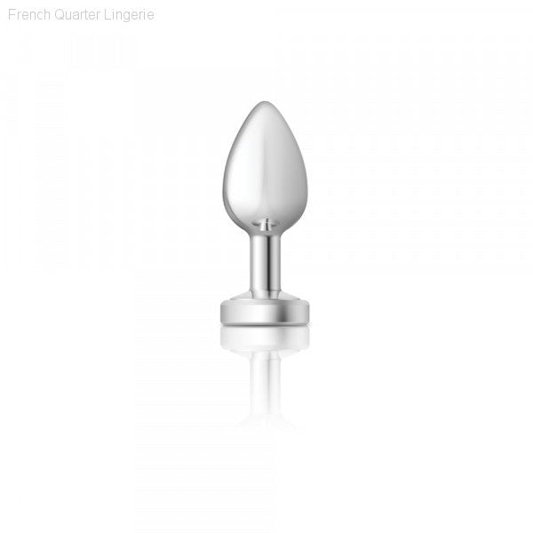 Cheeky Charms - Silver Metal Butt Plug - Light Up/Medium-French Quarter Lingerie Cheeky Charms - Silver Metal Butt Plug - Light Up/Medium-French Quarter Lingerie