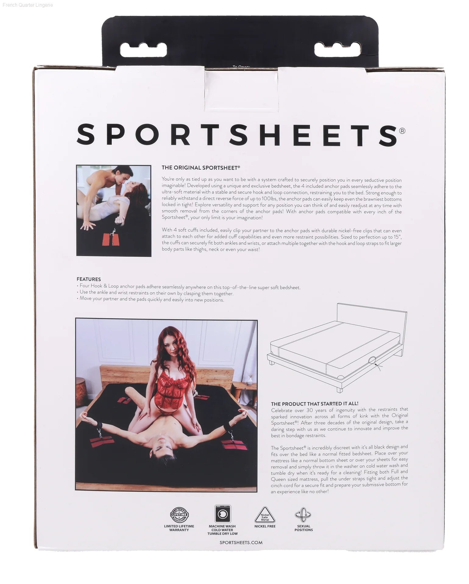 The Original Sportsheet - Bondage Bed Sheet - Queen The Original Sportsheet - Bondage Bed Sheet - Queen