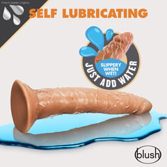 Dr. Skin Glide By Blush® | Realistic 7.5-Inch Long Self-Lubricating Dildo With Suction Cup Base-French Quarter Lingerie Dr. Skin Glide By Blush® | Realistic 7.5-Inch Long Self-Lubricating Dildo With Suction Cup Base-French Quarter Lingerie