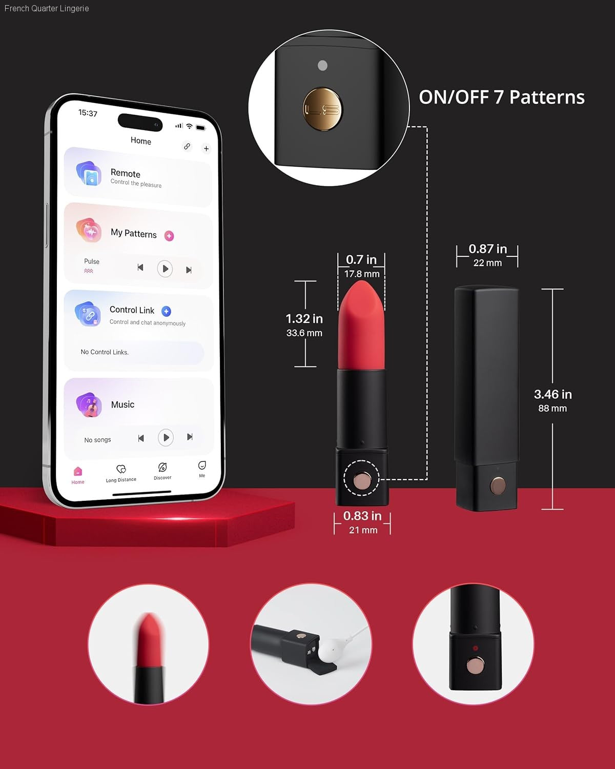 Exomoon Mini Bullet Vibrator - Bluetooth Secret Lipstick Vibrator Exomoon Mini Bullet Vibrator - Bluetooth Secret Lipstick Vibrator