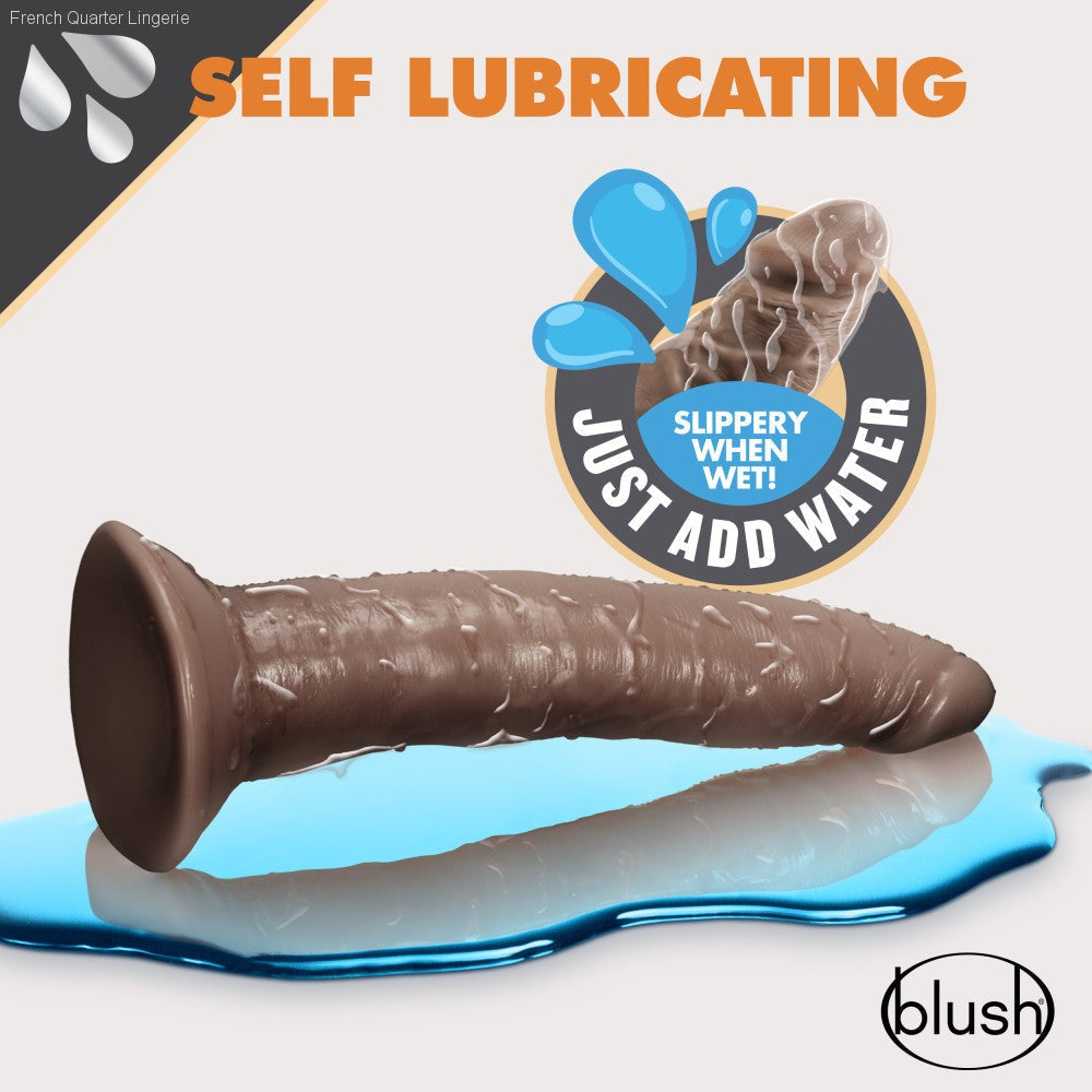 Dr. Skin Glide By Blush® | Realistic 7.5-Inch Long Self-Lubricating Dildo With Suction Cup Base-French Quarter Lingerie Dr. Skin Glide By Blush® | Realistic 7.5-Inch Long Self-Lubricating Dildo With Suction Cup Base-French Quarter Lingerie