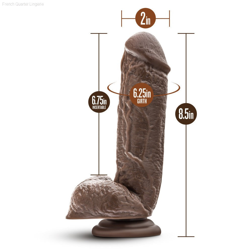 Dr. Skin By Blush® | Mr. D 8.5 Inch Long Dildo with Suction Cup & Balls-French Quarter Lingerie Dr. Skin By Blush® | Mr. D 8.5 Inch Long Dildo with Suction Cup & Balls-French Quarter Lingerie