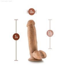 Dr. Skin By Blush® | Dr. Mark 7 Inch Long Dildo with Suction Cup & Balls-French Quarter Lingerie Dr. Skin By Blush® | Dr. Mark 7 Inch Long Dildo with Suction Cup & Balls-French Quarter Lingerie