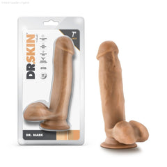 Dr. Skin By Blush® | Dr. Mark 7 Inch Long Dildo with Suction Cup & Balls-French Quarter Lingerie Dr. Skin By Blush® | Dr. Mark 7 Inch Long Dildo with Suction Cup & Balls-French Quarter Lingerie