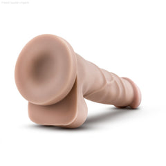 Dr. Skin By Blush® | Realistic Cock 7.75-Inch Long Dildo With Balls & Suction Cup Base-French Quarter Lingerie Dr. Skin By Blush® | Realistic Cock 7.75-Inch Long Dildo With Balls & Suction Cup Base-French Quarter Lingerie